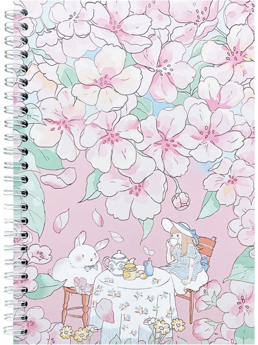 Reusable Sticker Collecting Book A5 Storage Album, Cherry Blossom